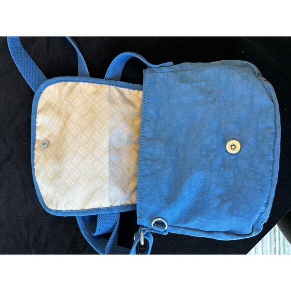 Kipling Bright Blue Small Crossbody Bag Purse + Monkey Fob AC8280 - Picture 6 of 10